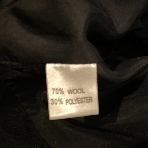 Araso Short Jacket/ Cardigan Lined Black Pleated Front M - Picture 8 of 9